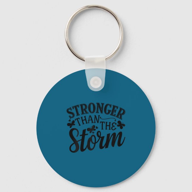 Stronger Than The Motivational Insrational Sitive  Key Ring (Front)