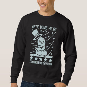 Stronger Than The Storm, Arctic Cyclone -45.6 Souv Sweatshirt