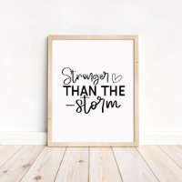 Stronger Than the Storm - Minimalist Motivational