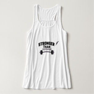 Stronger Than Yesterday Fitness Motivation Singlet