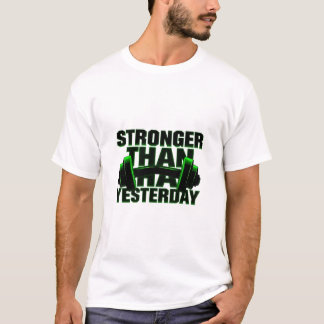 Stronger Than Yesterday Neon Tee