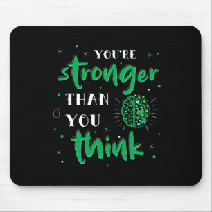 Stronger Than You Think Mental Health Autism Aware Mouse Pad