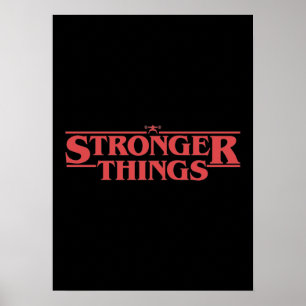 Stronger Things - Pun Parody, Funny Gym Motivation Poster