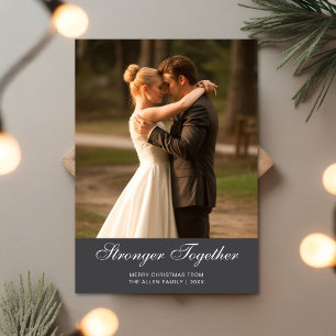 Stronger Together Cozy Couple Holiday Greeting