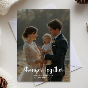 Stronger Together Festive Family Holiday Greeting Card