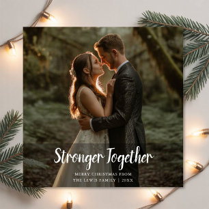 Stronger Together Funny Couple Christmas Card