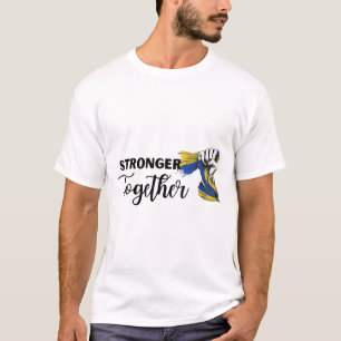 Stronger Together I Stand With Ukraine Ukrainian F T-Shirt