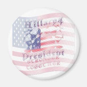 Stronger together USA Hillary 4 President American Magnet