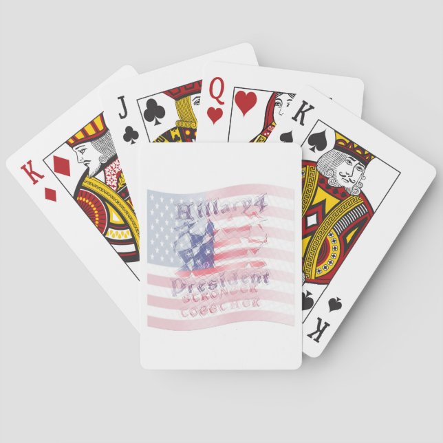 Stronger together USA Hillary 4 President American Playing Cards (Back)