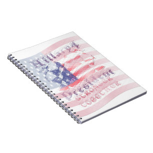 Stronger together USA Hillary 4 President American Spiral Notebook