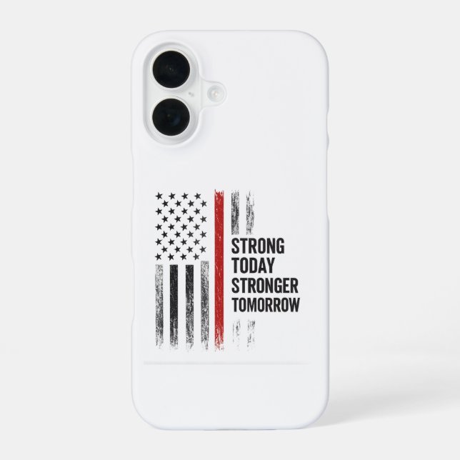 Stronger Tomorrow iPhone 16 Case (Back)