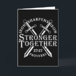 Strongers Together Iron Sharpens Iron Proverbs 27_ Card<br><div class="desc">Strongers Together Iron Sharpens Iron Proverbs 27_17</div>