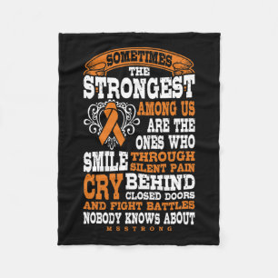 Strongest Among Multiple Sclerosis Strong Fleece Blanket