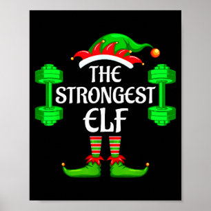 Strongest Elf Matching Family Group Christmas Part Poster
