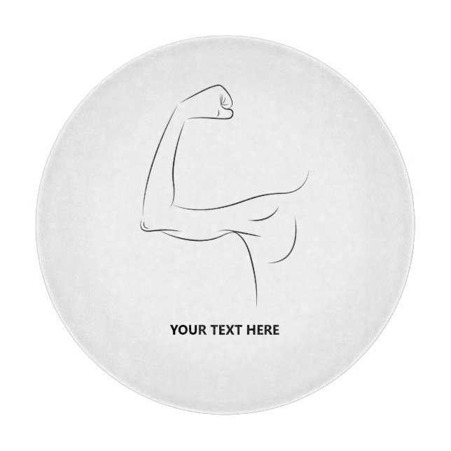 STRONGEST MAN I KNOW CUTTING BOARD (Front)