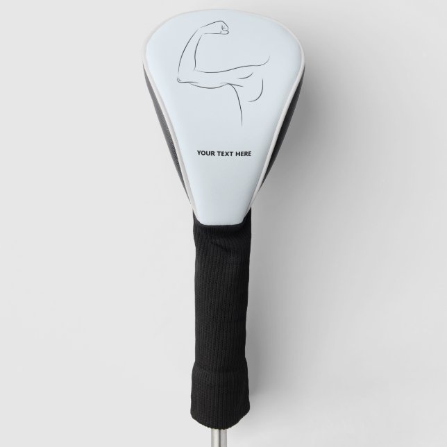 Strongest Man I Know Golf Head Cover (Front)