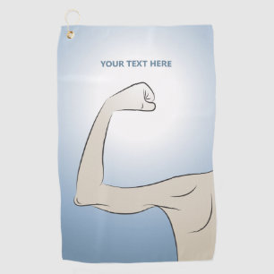 STRONGEST MAN I KNOW GOLF TOWEL