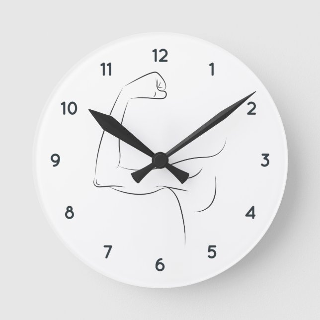 STRONGEST MAN I KNOW ROUND CLOCK (Front)