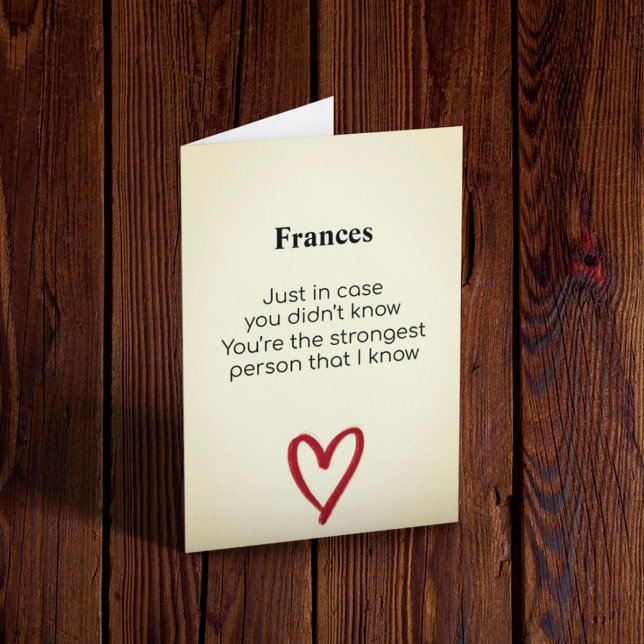 Strongest Person That I Know Customisable Card (Creator Uploaded)