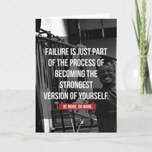 Strongest Version Of Yourself Workout Motivational Card