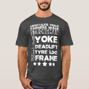 Strongman Deadlift Exercise Deadlifting Gym T-Shirt