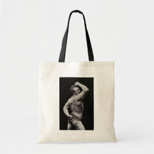 StrongMan Eugen Sandow Bodybuilder A New Pose Tote Bag