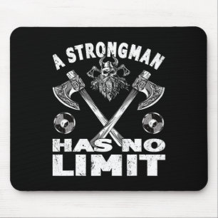 Strongman Has No Limit Weight Training Stuff Power Mouse Pad