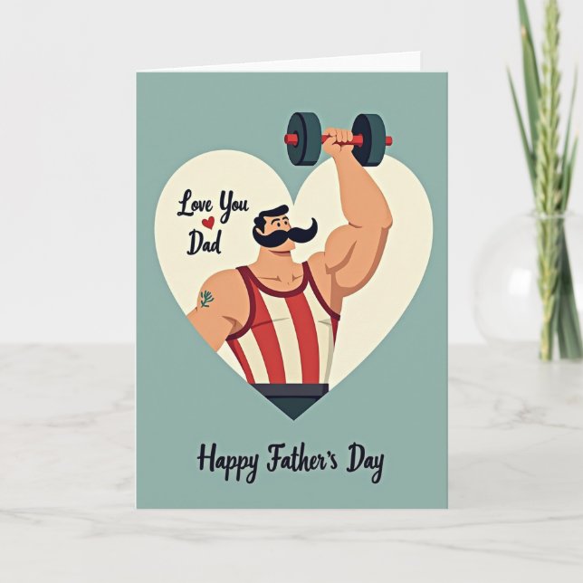 Strongman Love You Dad Card (Front)