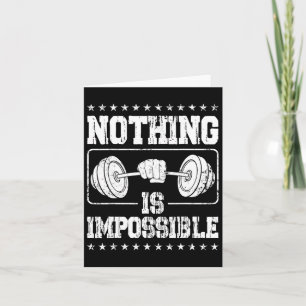 Strongman Nothing Is Impossible Bodybuilder Access Card