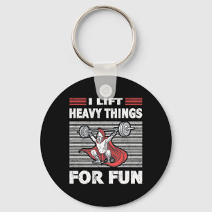 Strongman Outfit Heavy Things For Fun Bodybuilding Key Ring