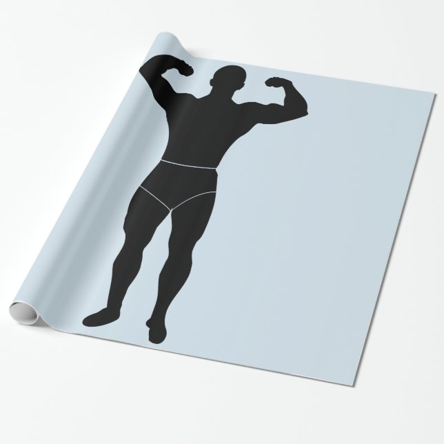 Strongman Wrapping Paper (Unrolled)