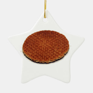 Stroopwafel Ceramic Tree Decoration