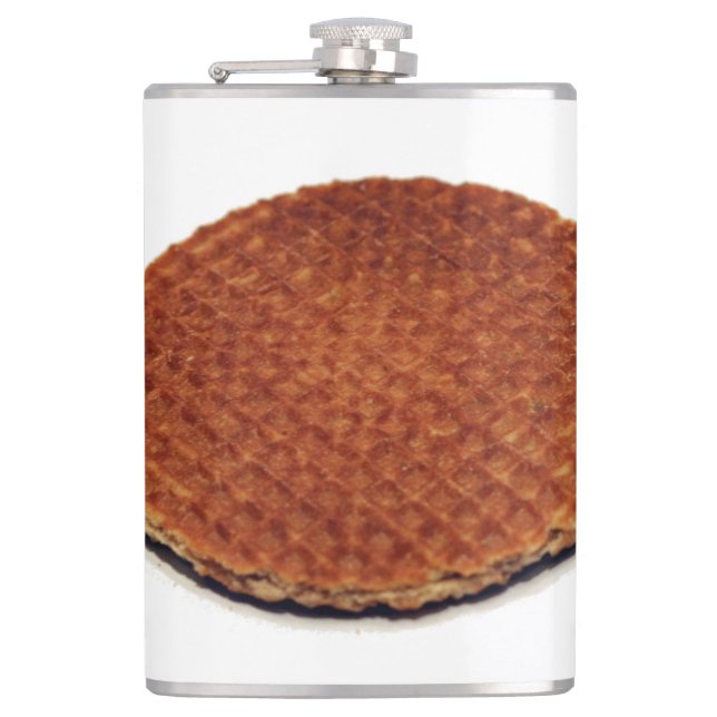 Stroopwafel Hip Flask (Front)