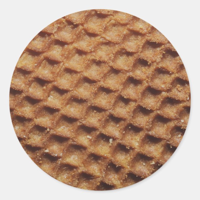 Stroopwafels Classic Round Sticker (Front)