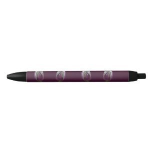 Stropdas tulip purple black ink pen