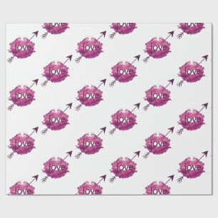 "Struck by Love" Cupid's Arrow Gift Wrap