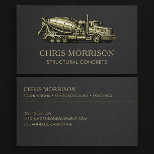 Structural Concrete Services Professional  Business Card