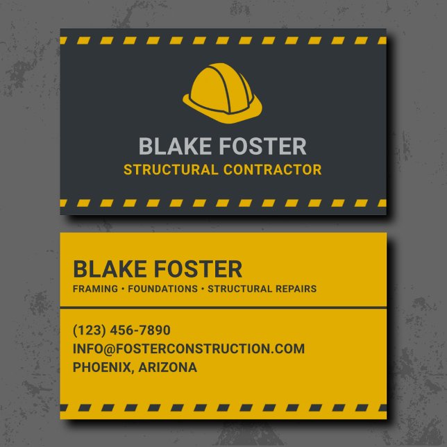 Structural Contractor Professional Business Card (Creator Uploaded)