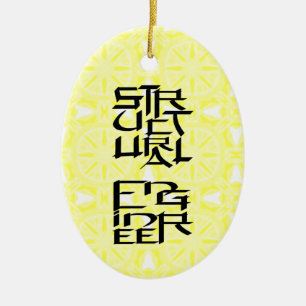 Structural Engineer Character Ceramic Tree Decoration