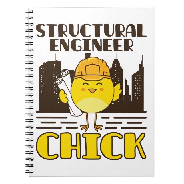 Structural Engineer Chick Civil Engineering Notebook (Front)