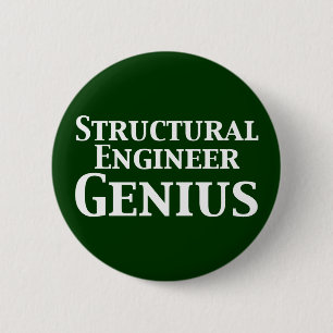 Structural Engineer Genius Gifts 6 Cm Round Badge