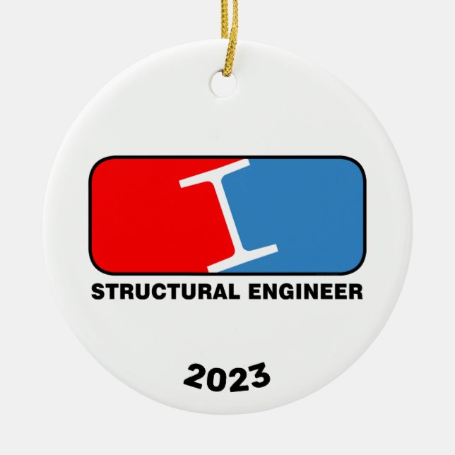 Structural Engineer League Ceramic Ornament (Front)