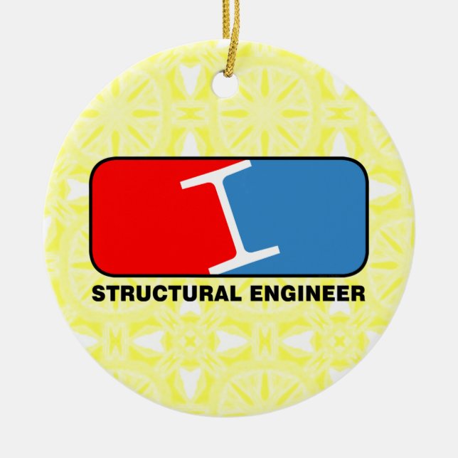 Structural Engineer League Ceramic Tree Decoration (Front)