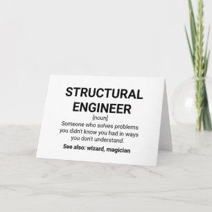 Structural Engineer Meaning Quote Card