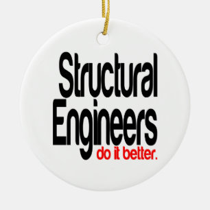Structural Engineers Do It Better Ceramic Tree Decoration