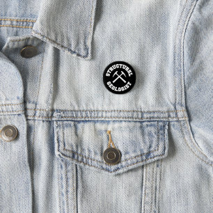 Structural Geologist 3 Cm Round Badge