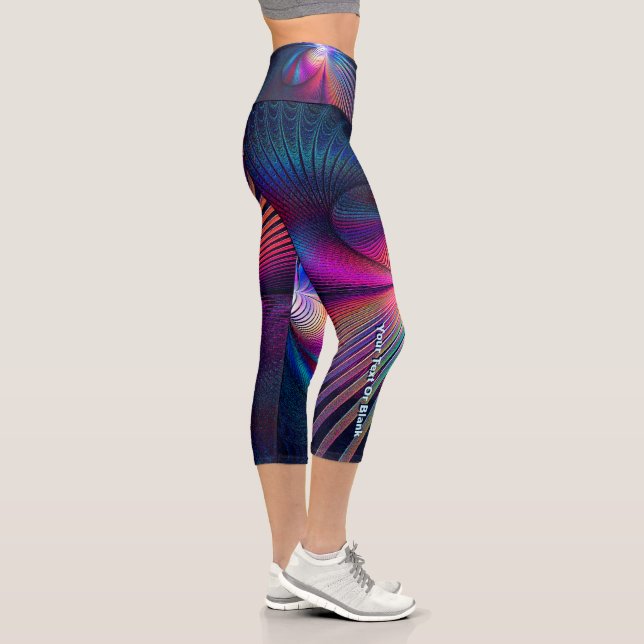 Structural Iridescence Capri Leggings (Right)