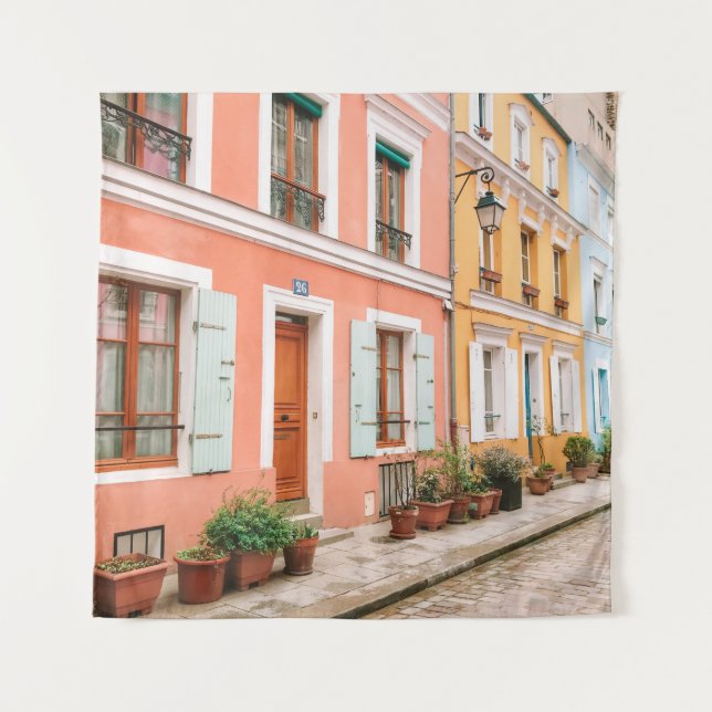 STRUCTURAL PHOTOGRAPHY OF MULTICOLORED BUILDING TAPESTRY (Front)