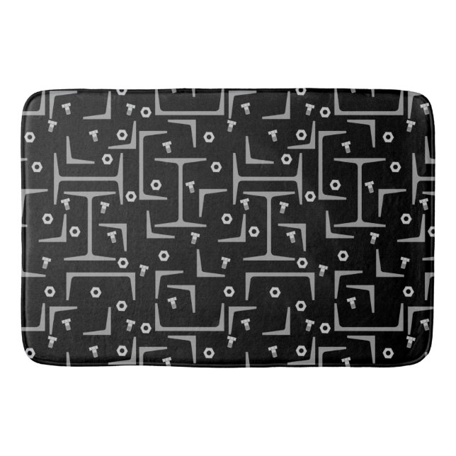 Structural Steel Pattern Bath Mat (Front)