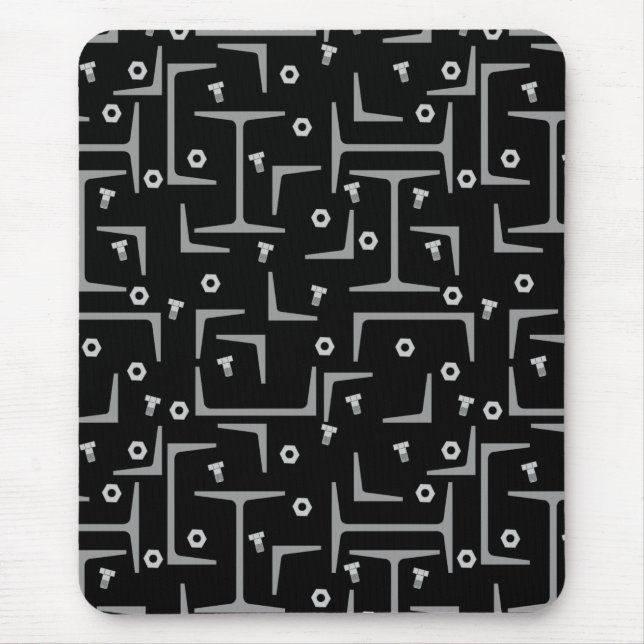 Structural Steel Pattern Mouse Pad (Front)